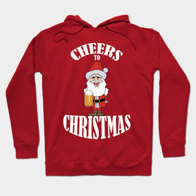 Cheers to Christmas Hoodie by Turnersartandcrafts